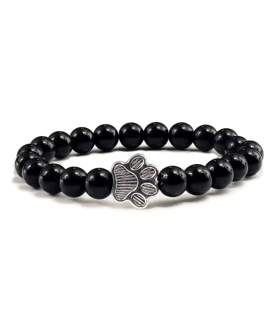 The Pawcurrent paw bracelet in Onyx Black